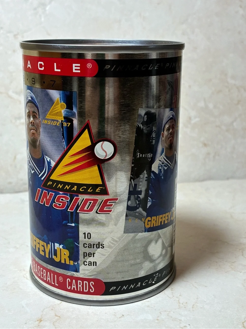 Pinnacle Inside 1997 Griffey Jr. Major League Baseball Card Can